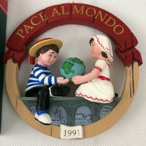 Hallmark Keepsake Vintage Peace On Earth Ornament